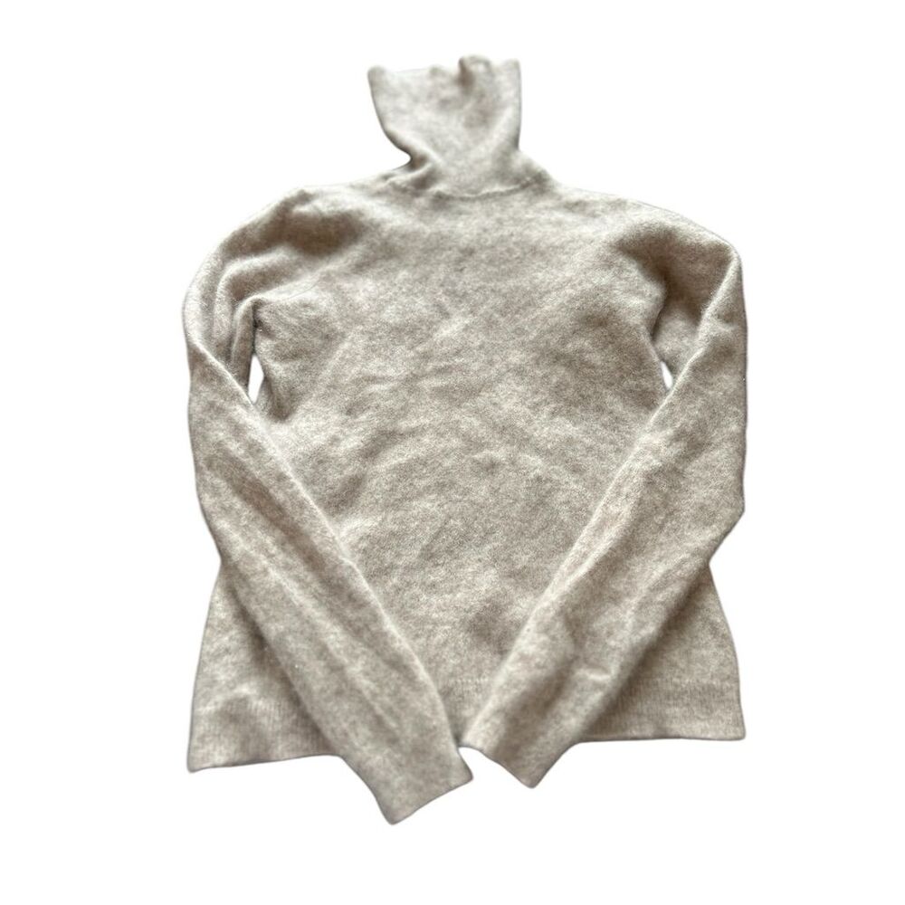 Charter club Women's Cashmere Turtleneck Sweater Beige Size XS - Picture 4 of 13